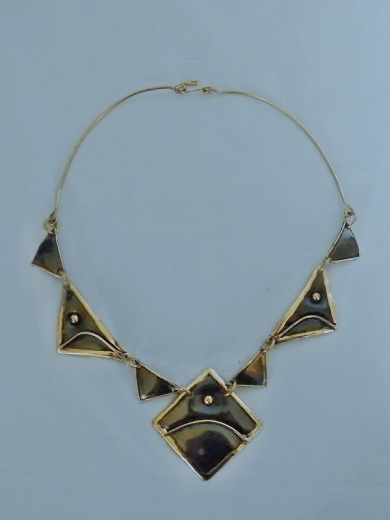 Collier aus Kupfer (ø ± 15 cm)